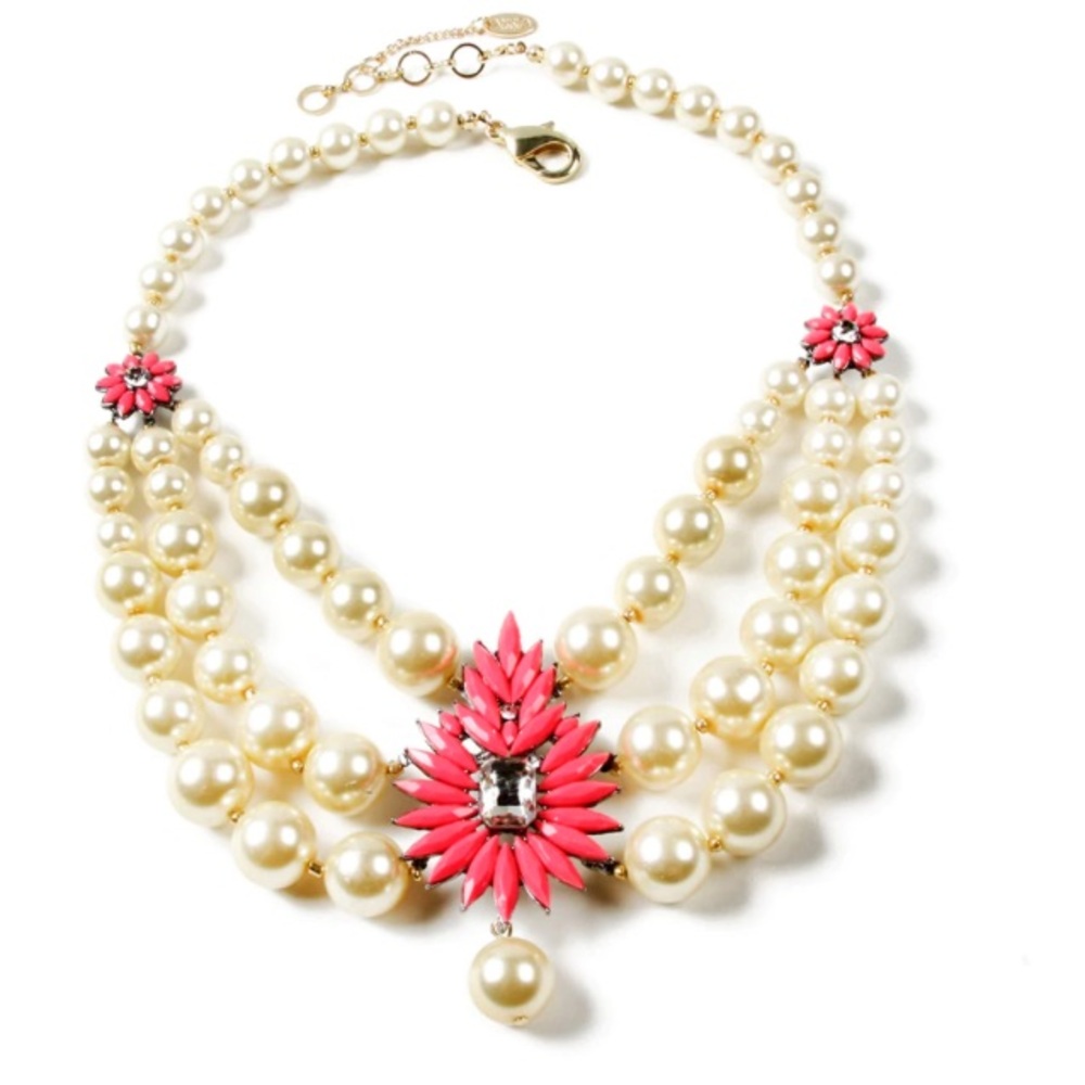 Amrita Singh Baronial Fuschia Necklace! New Free shipping